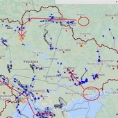 Dowódca armii ukraińskiej opublikował mapę rosyjskich ataków rakietowych