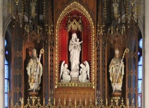 Fragment głównego ołtarza w radomskiej katedrze.