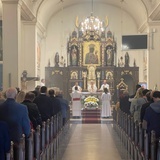 Katowice-Podlesie. Pobłogosławienie kamienia węgielnego 