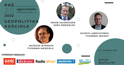 "W co gra Watykan?" - zapraszamy na debatę w Agere Contra