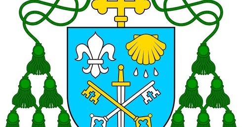 Herb nowego biskupa płockiego.