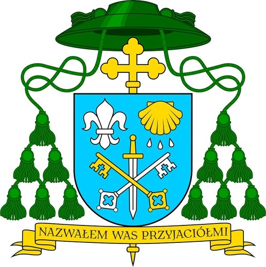 Herb nowego biskupa płockiego.