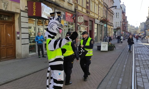 Chorzów. "Bądź widoczny - noś odblaski". Zachęcają strażnicy miejscy