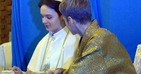 Św. Jan Paweł II z księciem Apostołów.