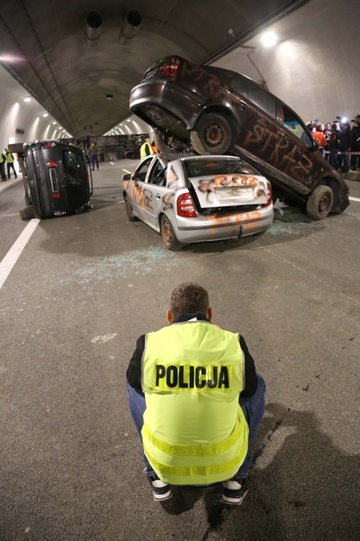 Ćwiczenia w tunelu pod Luboniem