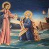 Jezus i Piotr na jeziorze