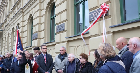 Olsztyn. Odsłonięcie tablicy pamiątkowej Jana Baczewskiego