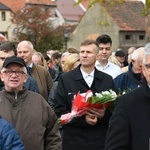 Bytom Odrzański. Poświęcenie nowego nagrobka uczestnika Bitwy o Atlantyk