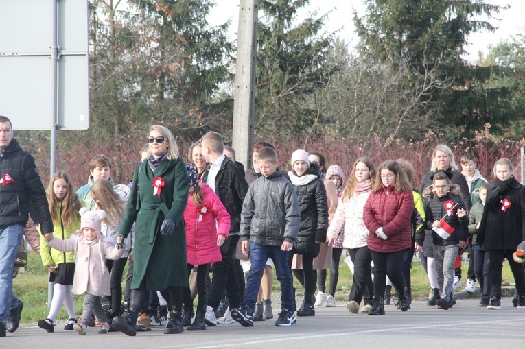 Radłów. Odsłonięcie muralu "Radłowskie Termopile"