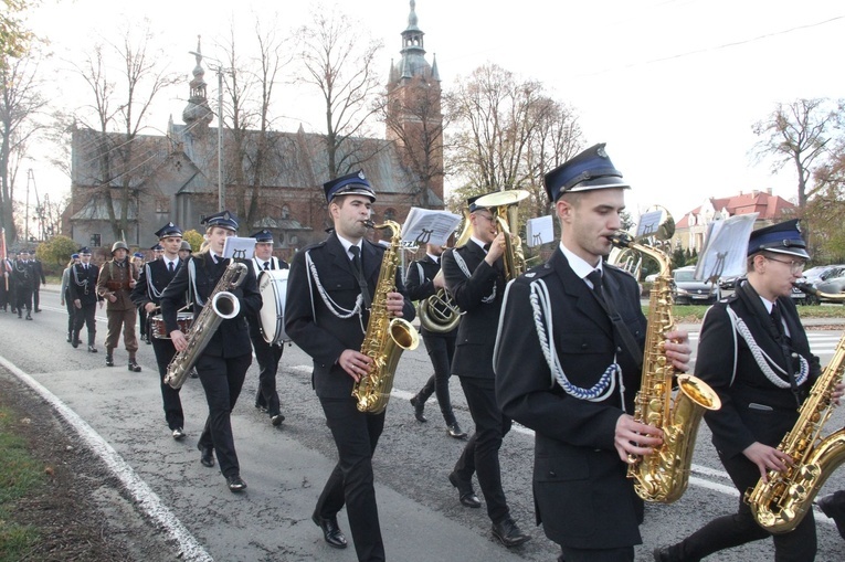 Radłów. Odsłonięcie muralu "Radłowskie Termopile"