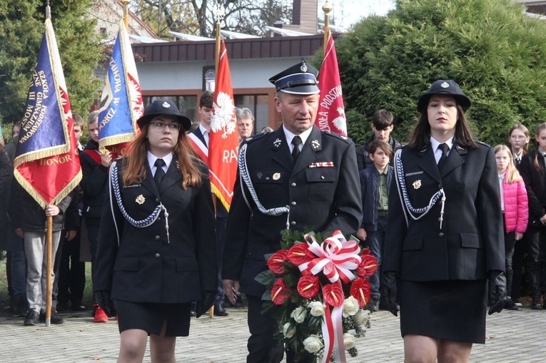 Radłów. Odsłonięcie muralu "Radłowskie Termopile"