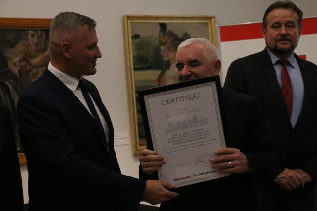 Certyfikaty "Cenny Zabytek Mazowsza"
