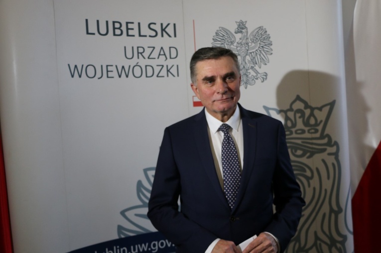 Lech Sprawka wojewoda lubelski prosi o ostrożność i zachowanie spokoju.