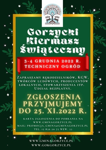 Gorzyce zapraszają na Świąteczny Kiermasz