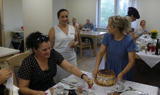 Rodziny ukraińskie w Diecezjalnym Domu Pielgrzyma św. Józefa w Andrychowie