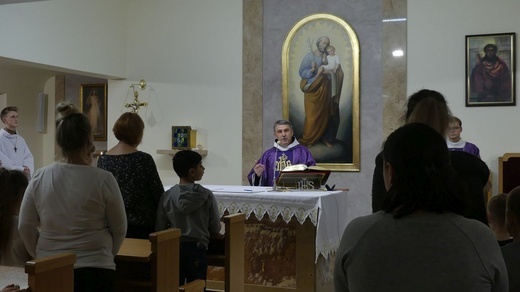 Rodziny ukraińskie w Diecezjalnym Domu Pielgrzyma św. Józefa w Andrychowie