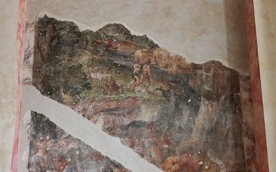 Malowidło udało się odzyskać dzięki pracy konserwatorskiej. 