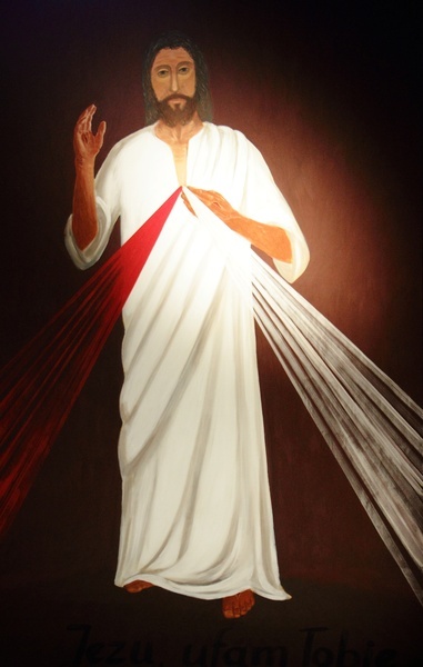 Wystawa współczesnych obrazów Jezusa Miłosiernego