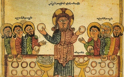 Armeński manuskrypt. Rozmnożenie chleba i ryb. 