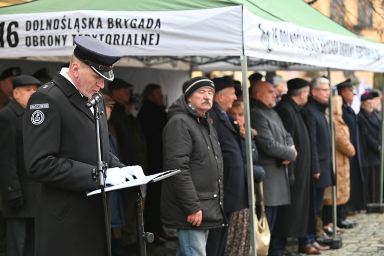 Przysięga nowych żołnierzy 16 Dolnośląskiej Brygady Obrony Terytorialnej