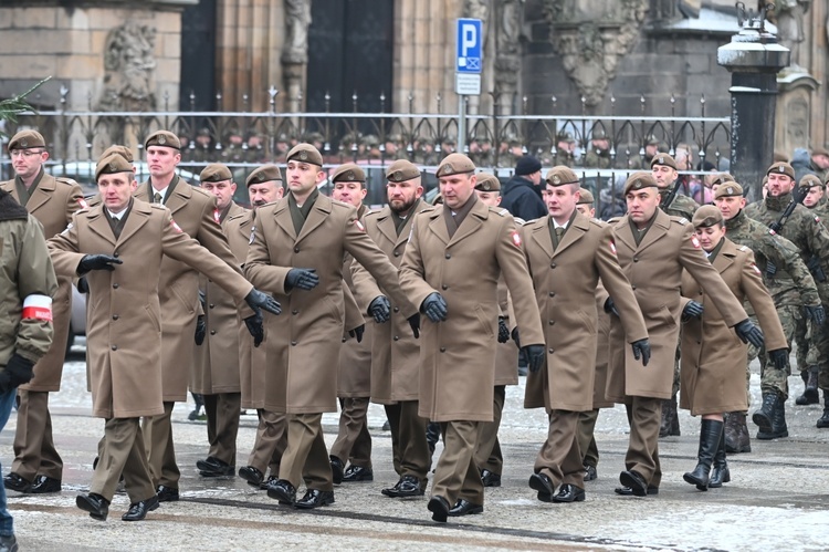 Przysięga nowych żołnierzy 16 Dolnośląskiej Brygady Obrony Terytorialnej