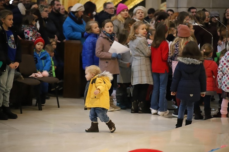 Wizyta św. Mikołaja w sanktuarium św. Jana Pawła II w Krakowie