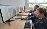 Zajęcia przy komputerze w SOSW w Rudniku nad Sanem.