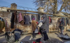 Uliczny second hand w Charkowie