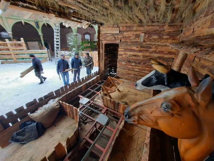 Piekarskie Betlejem w czasie budowy