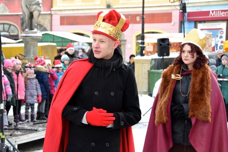 Świdnica. Jasełka w Rynku przygotowane przez MDK