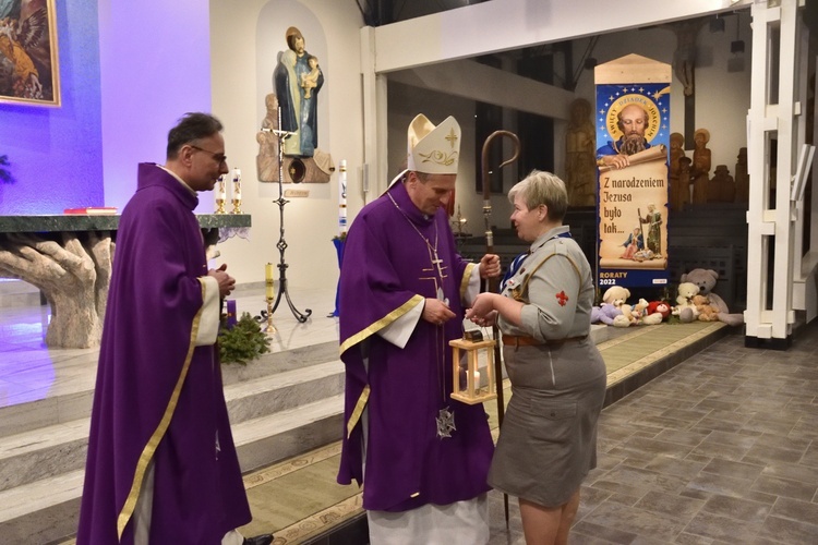 Spotkanie harcerzy w sanktuarium Matki Bożej Brzemiennej