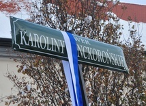 Kraków. Skwer Karoliny Lanckorońskiej