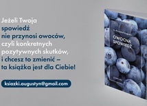 Grafika promująca książkę na portalu społecznościowym. 