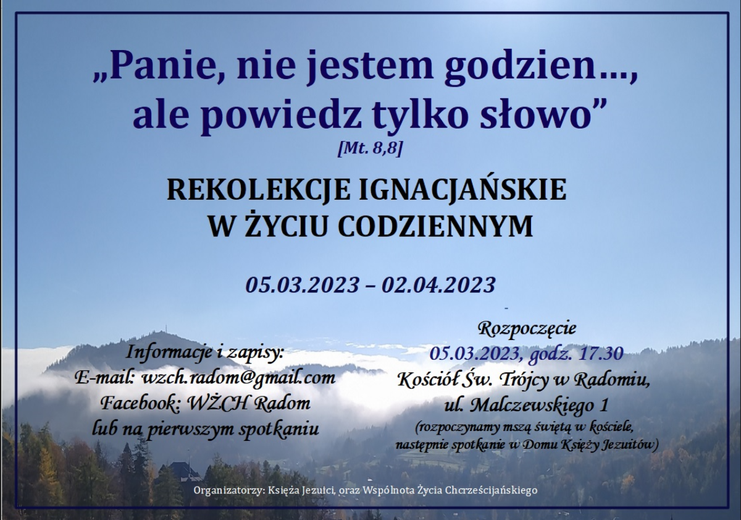 Rekolekcje ignacjańskie w życiu codziennym