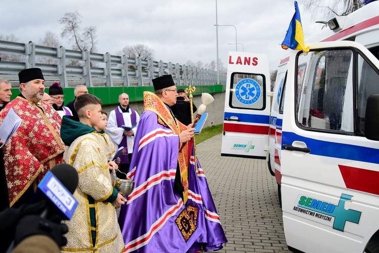 Modlitwa o pokój w cerkwi greckokatolickiej w Ostródzie