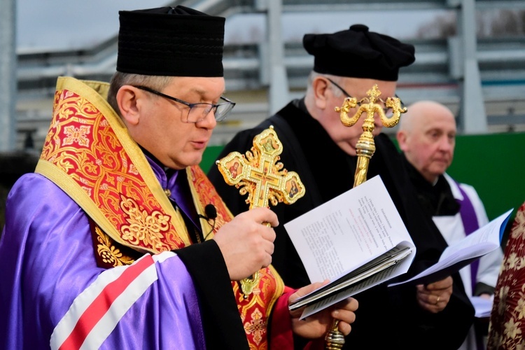 Modlitwa o pokój w cerkwi greckokatolickiej w Ostródzie