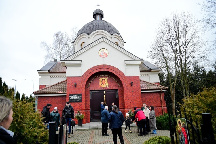 Modlitwa o pokój w cerkwi greckokatolickiej w Ostródzie