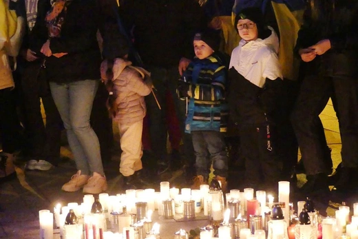 Polacy i Ukraińcy modlili się razem na Rynku w Bielsku-Białej