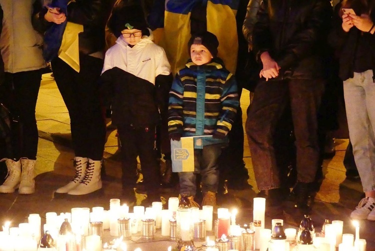 Polacy i Ukraińcy modlili się razem na Rynku w Bielsku-Białej