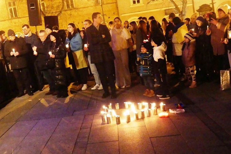 Polacy i Ukraińcy modlili się razem na Rynku w Bielsku-Białej