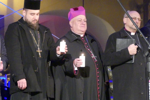 Polacy i Ukraińcy modlili się razem na Rynku w Bielsku-Białej