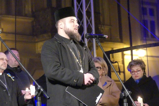 Polacy i Ukraińcy modlili się razem na Rynku w Bielsku-Białej
