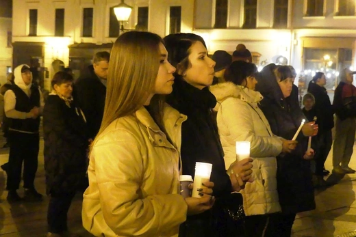Polacy i Ukraińcy modlili się razem na Rynku w Bielsku-Białej