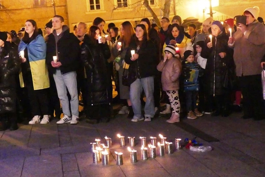 Polacy i Ukraińcy modlili się razem na Rynku w Bielsku-Białej