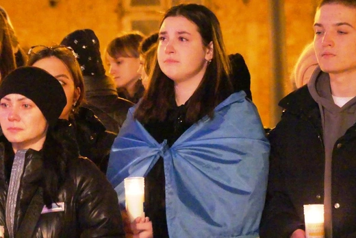 Polacy i Ukraińcy modlili się razem na Rynku w Bielsku-Białej