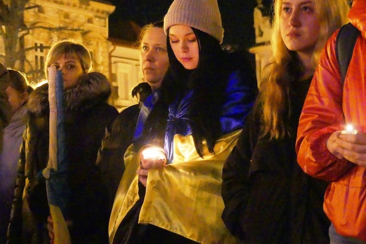 Polacy i Ukraińcy modlili się razem na Rynku w Bielsku-Białej