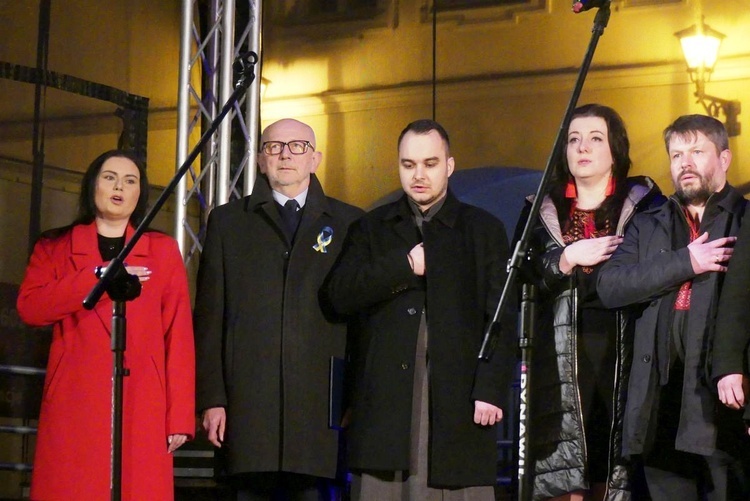 Polacy i Ukraińcy modlili się razem na Rynku w Bielsku-Białej