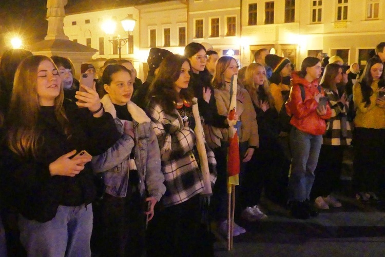 Polacy i Ukraińcy modlili się razem na Rynku w Bielsku-Białej