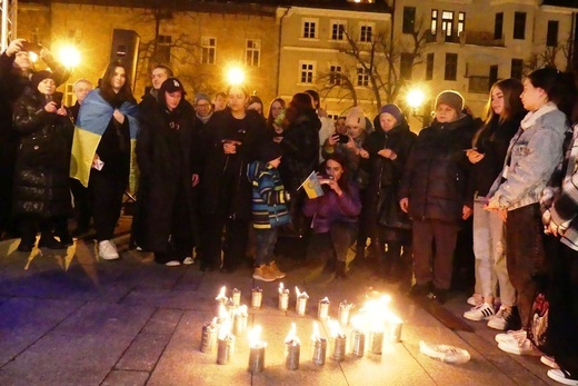 Polacy i Ukraińcy modlili się razem na Rynku w Bielsku-Białej