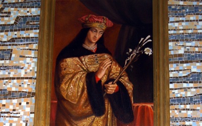 Obraz patrona miasta w dedykowanej mu kaplicy w bazylice pw. św. Kazimierza w Radomiu.